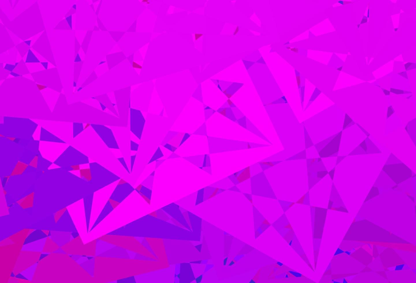 Dark Pink vector pattern with polygonal shapes.