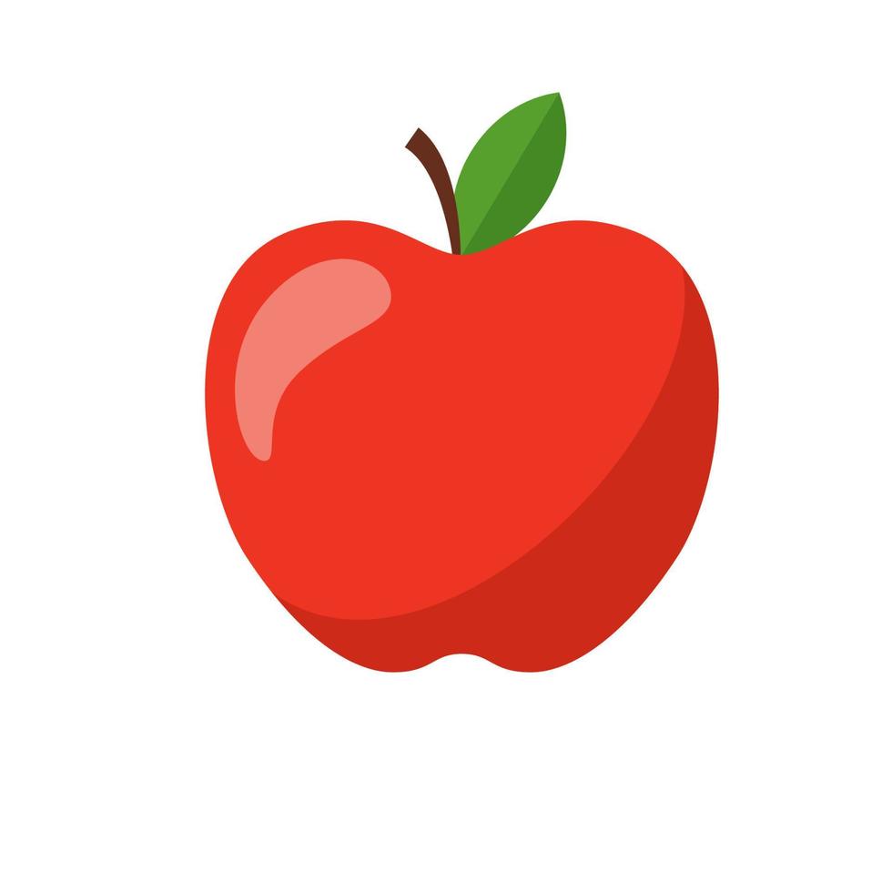 Apple flat design art vector