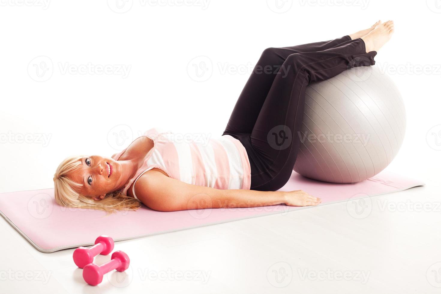 Relaxing woman  view photo