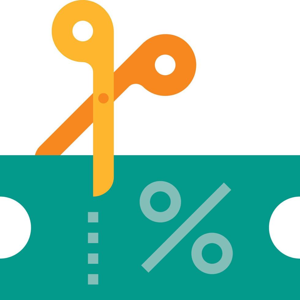 promotion code coupon sales ecommerce - flat icon vector