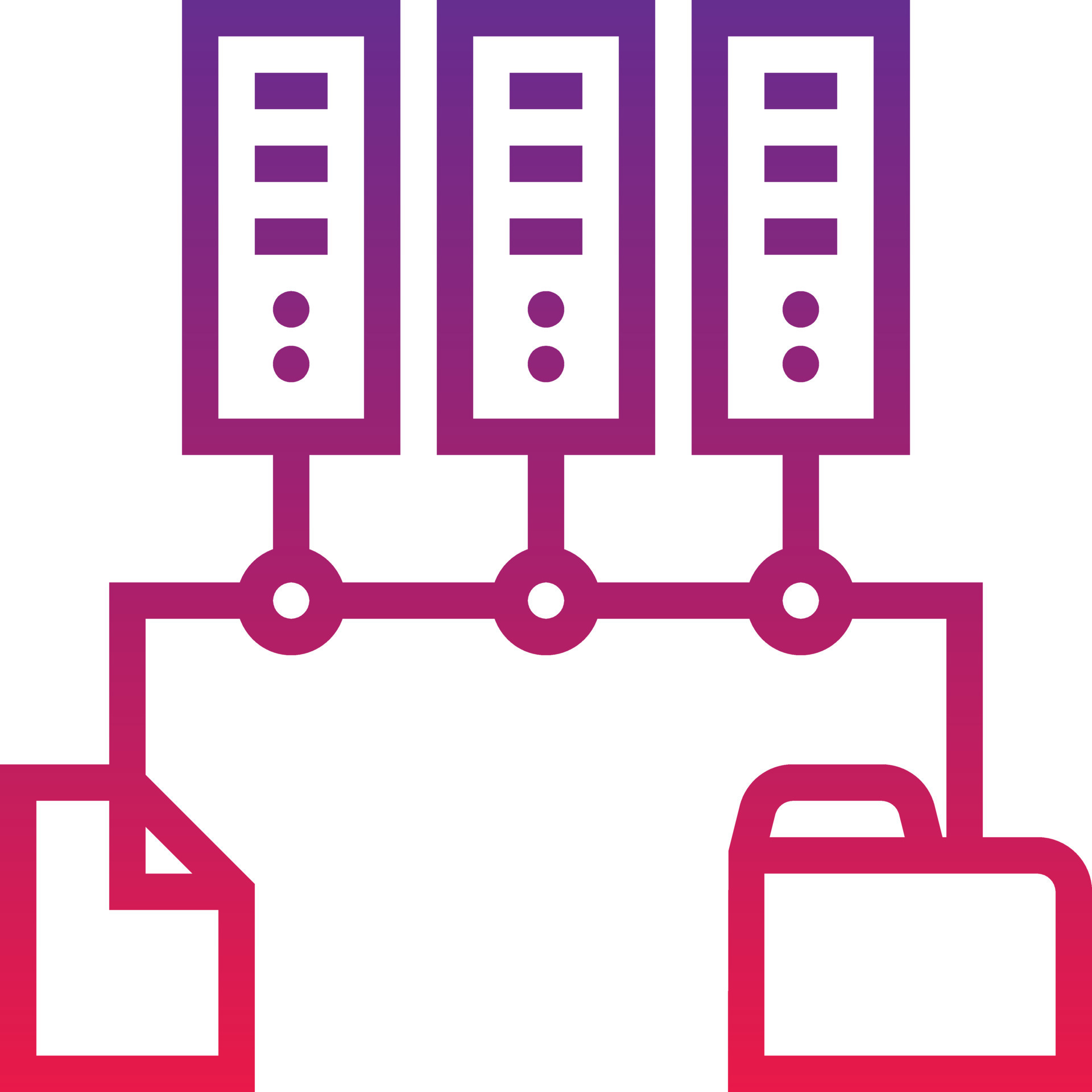 server file storage software development - gradient icon 14236305 ...