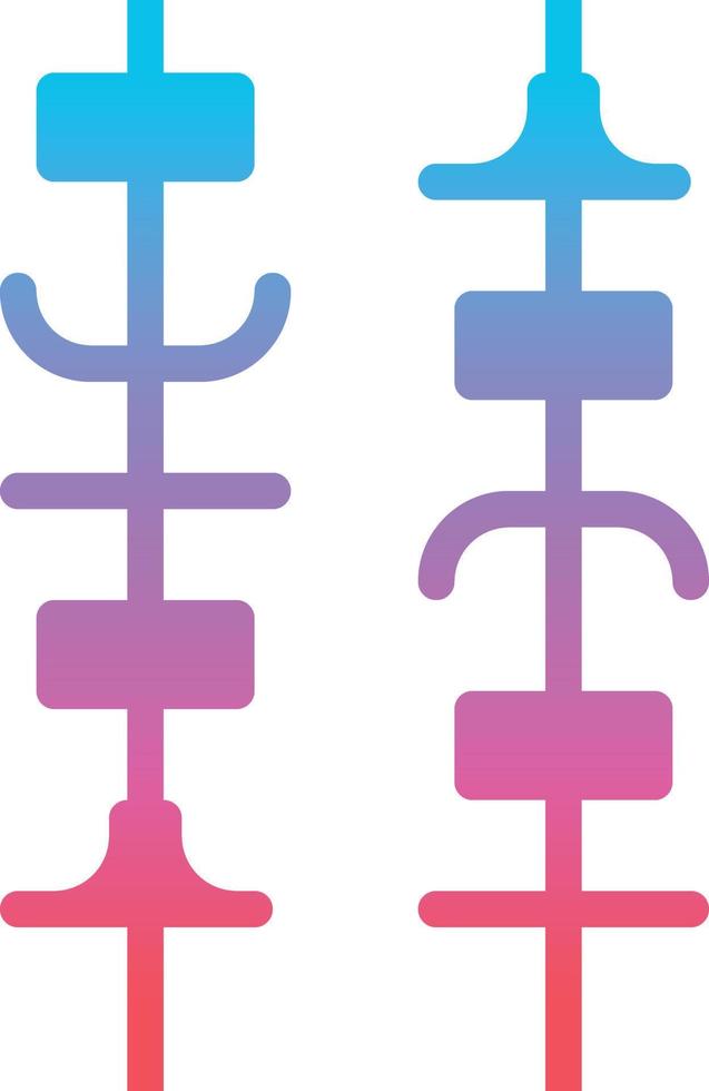 barbecue food meat - gradient solid icon vector