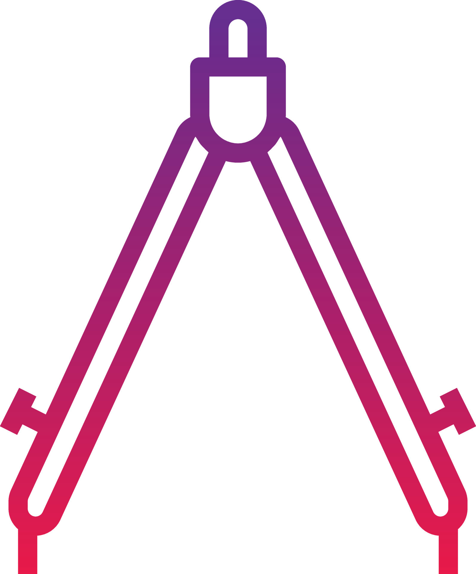 divider tool stationery gradient icon 14236425 Vector Art at Vecteezy