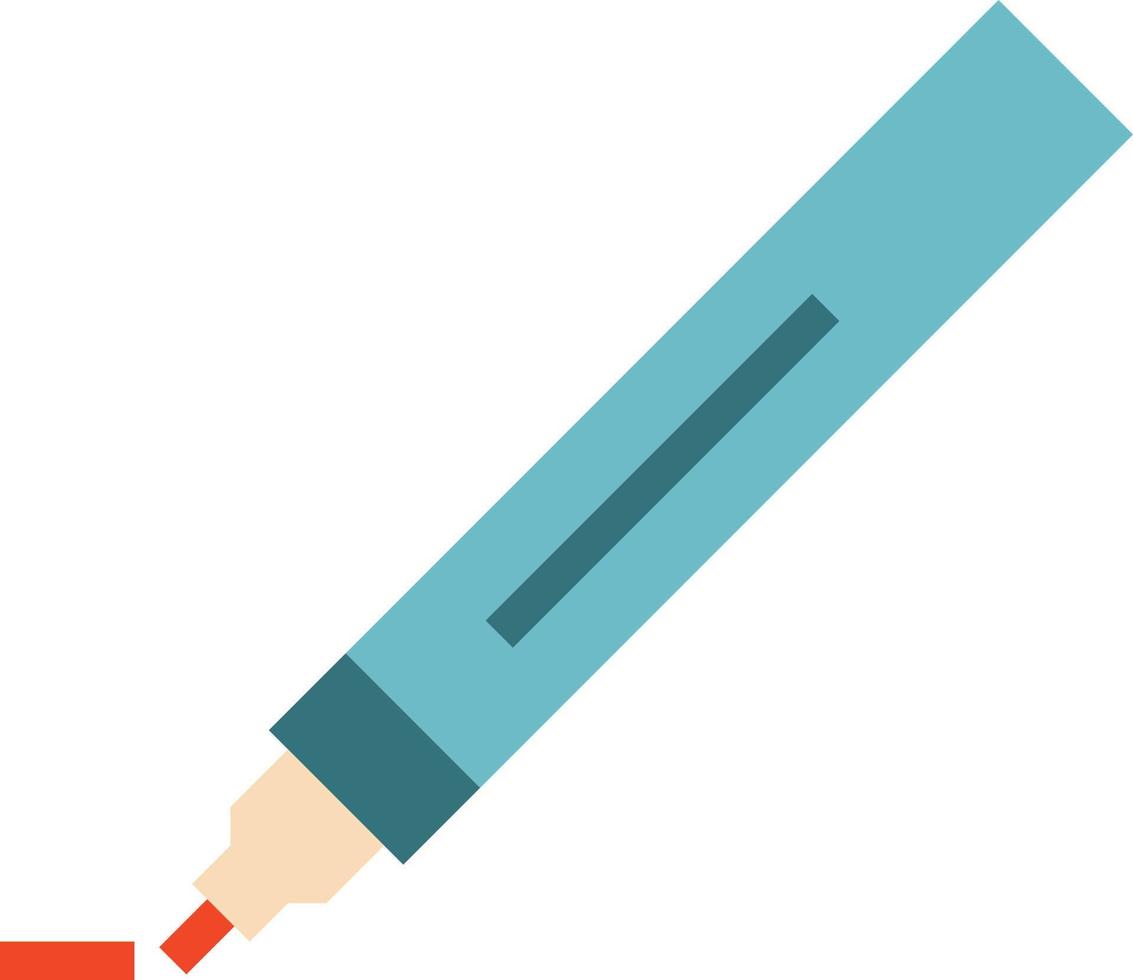 marker stationery write - flat icon vector