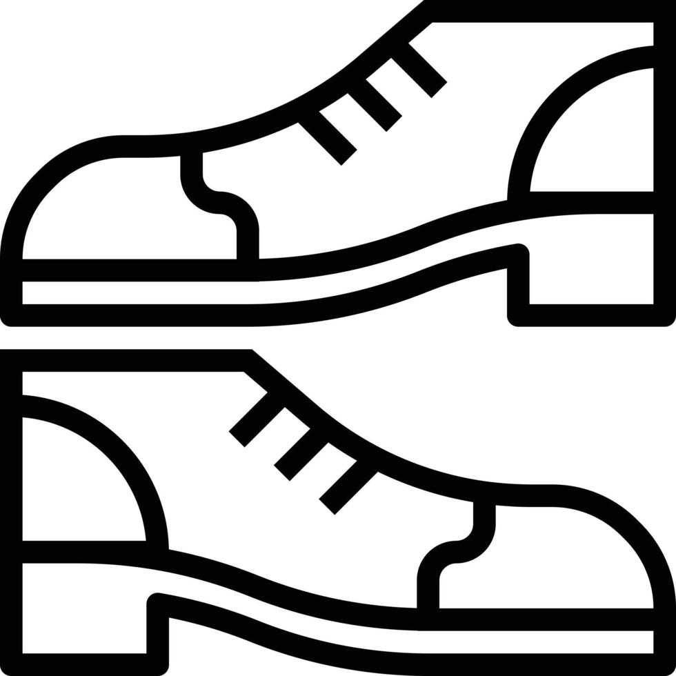 shoes fashion shoe clothing sportive footwear sports and competition - outline icon vector
