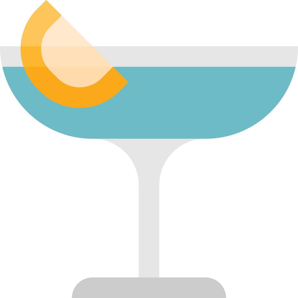 cocktail party celebration alcohol drinks - flat icon vector