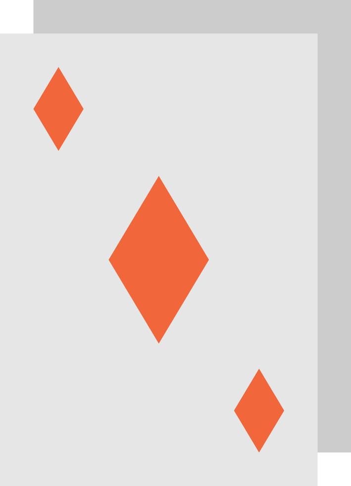 juego de cartas juegos de azar diamante - icono plano vector