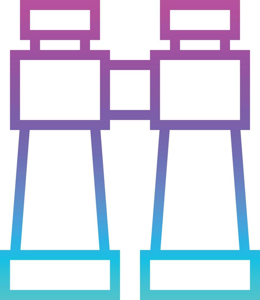 binoculars spy see sight goggles tools and utensils seo and web - gradient icon vector