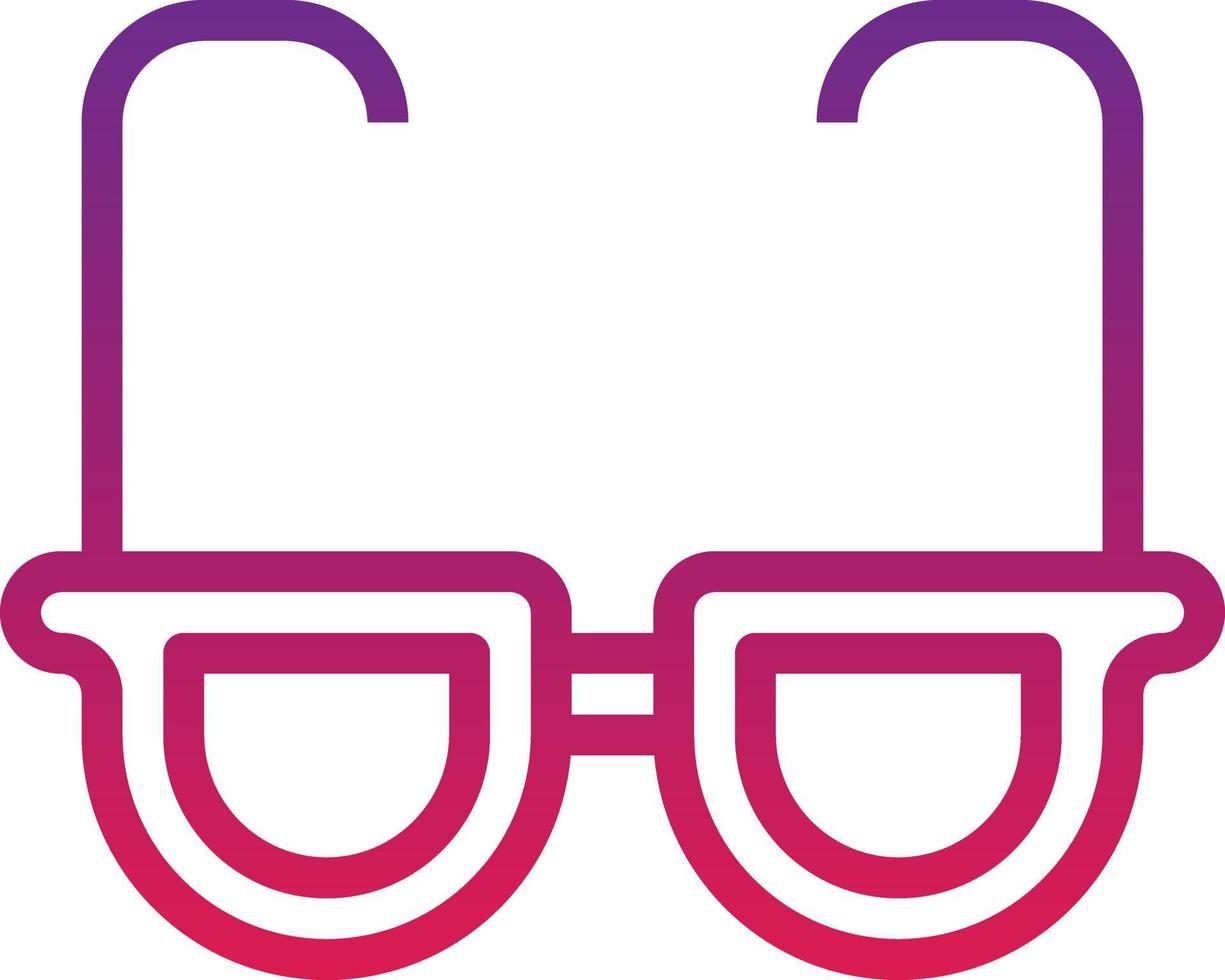 fashion vision glasses optical eyeglasses reading glasses miscellaneous ophthalmology - gradient icon vector