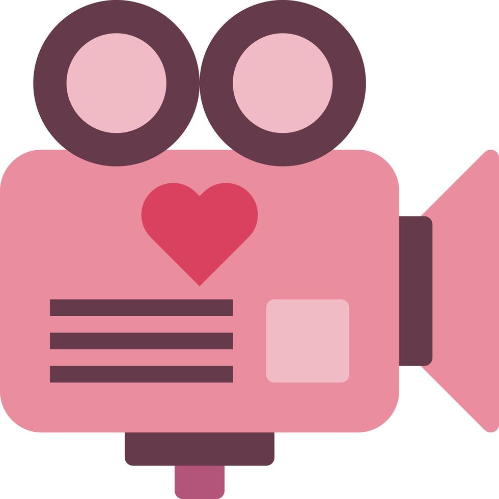 video camera networking cinema film record recorder flat icon