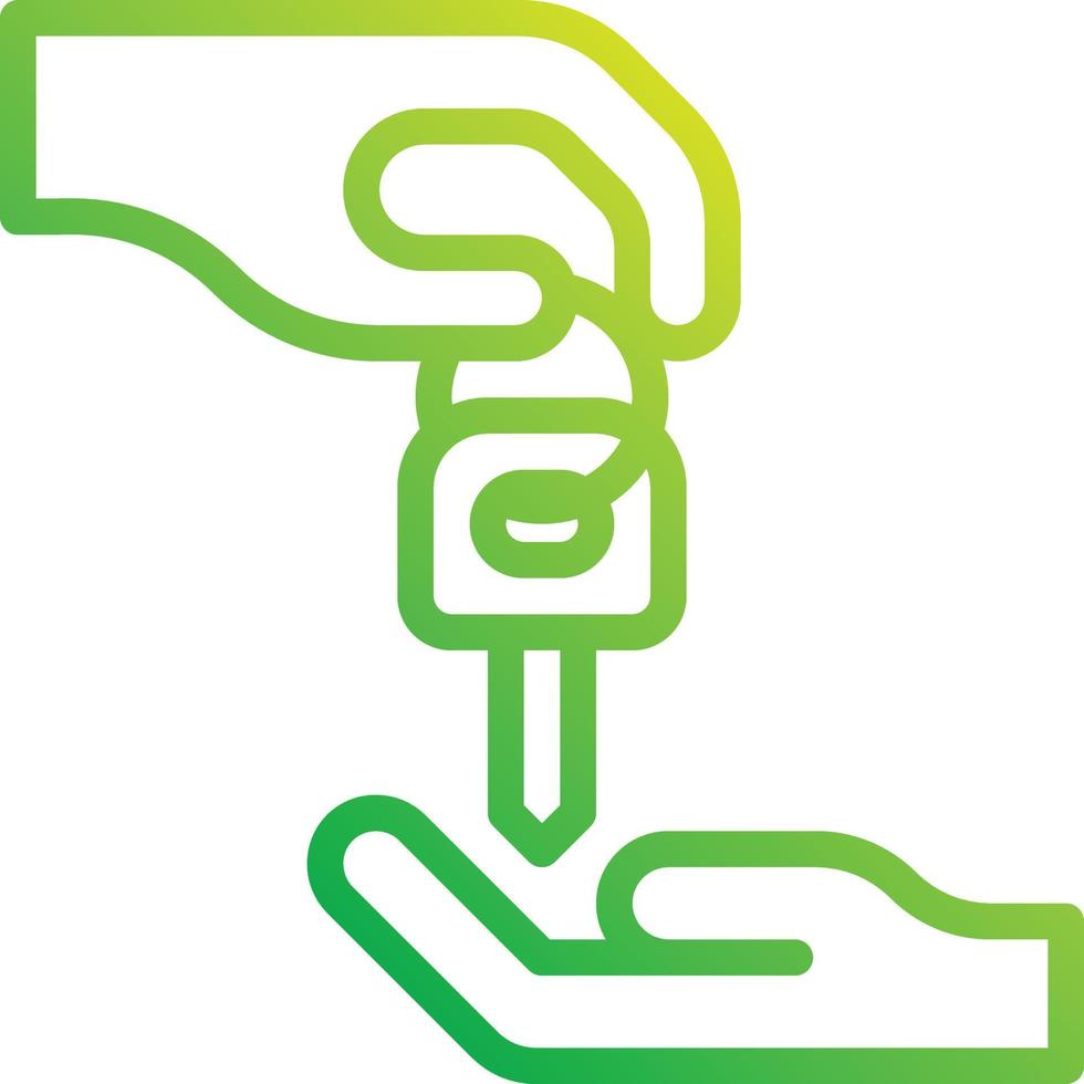 leasing mortgage borrow deal - gradient icon vector