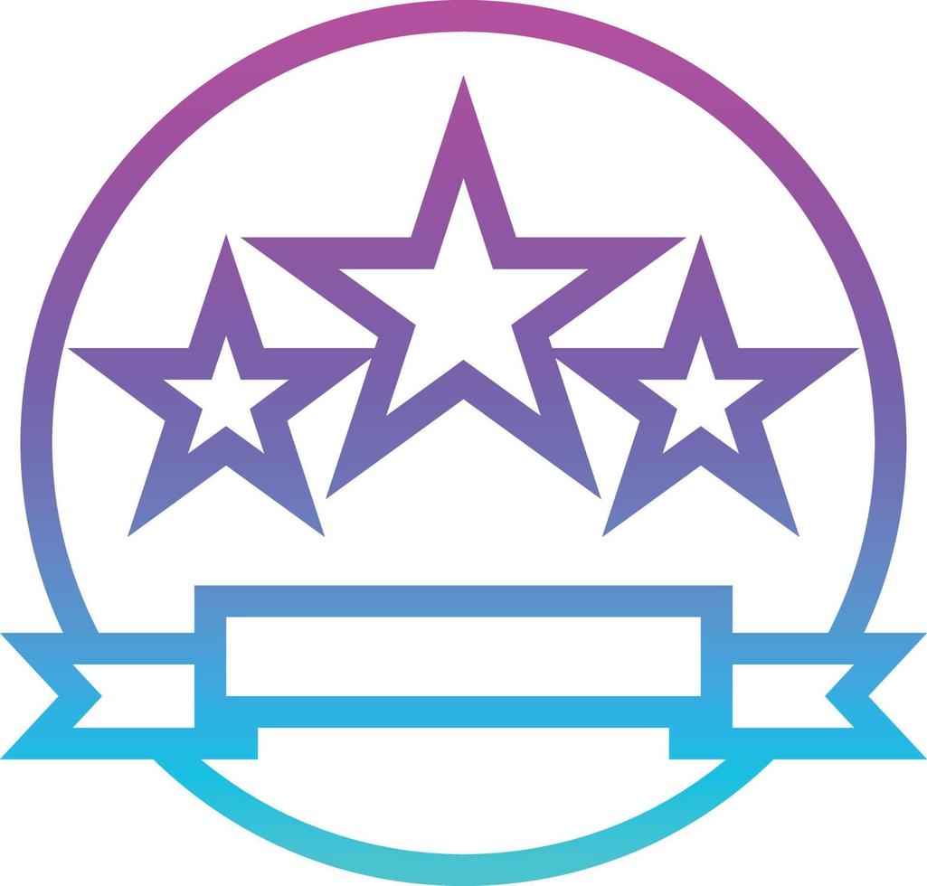 review star rating badge ecommerce - gradient icon vector