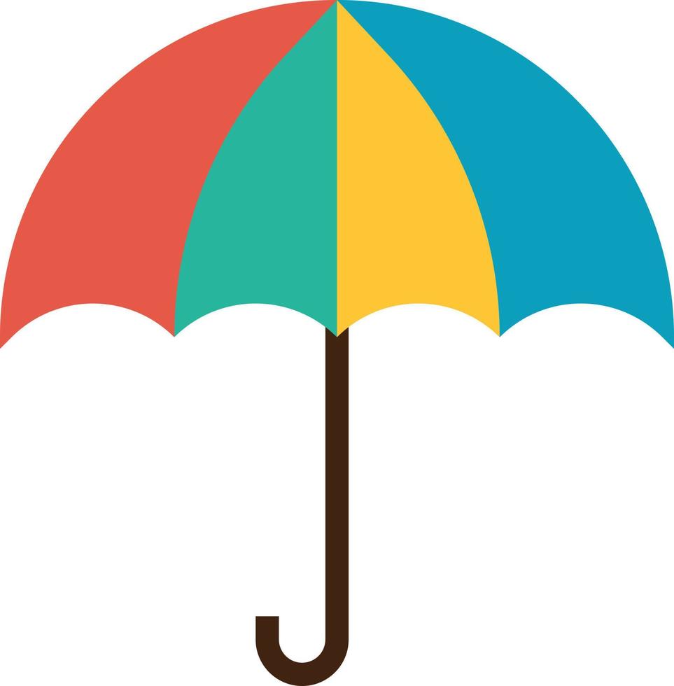 rain protection support umbrella seo and web - flat icon vector