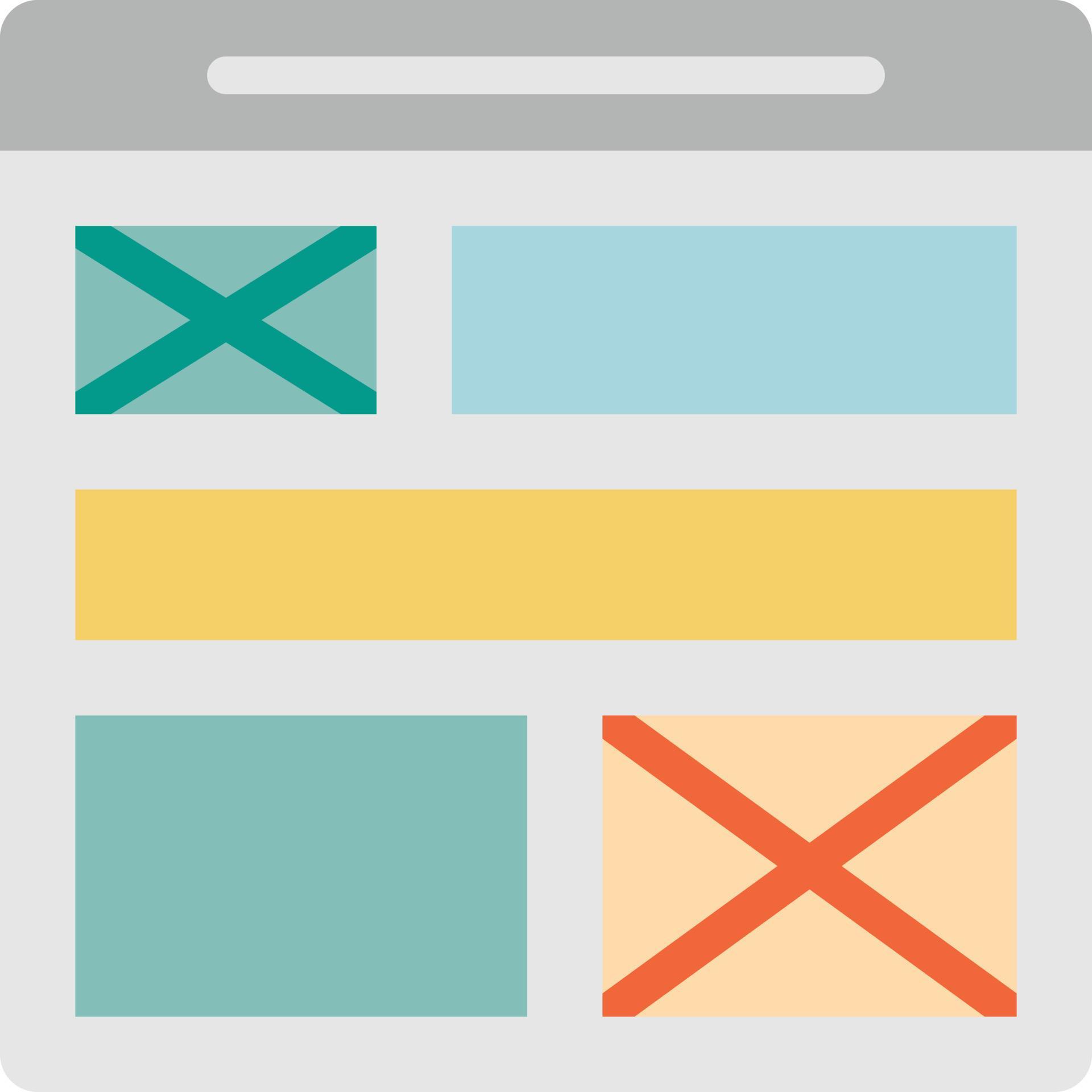 wireframe structure mockup software development - flat icon 14237552 ...