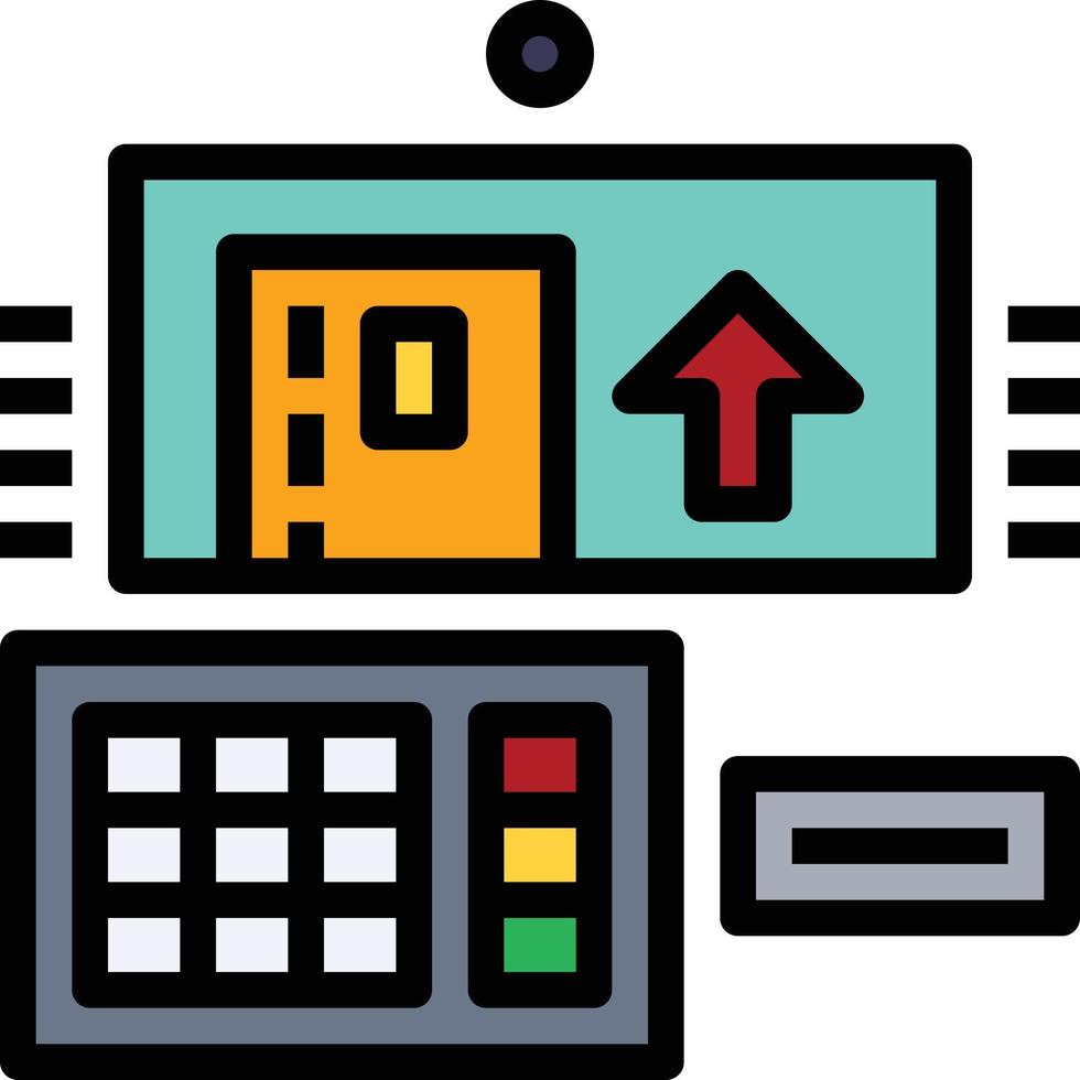 atm machine money cash withdraw - filled outline icon vector