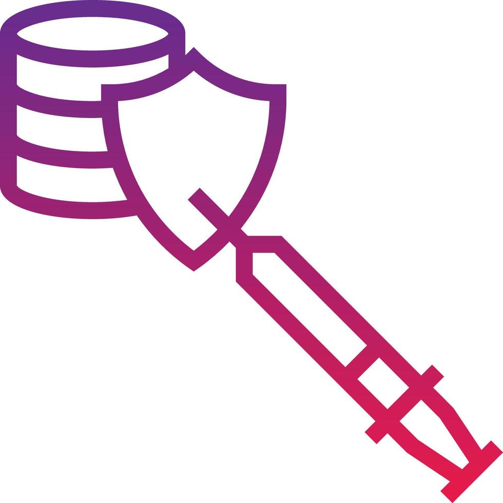 injection sql protection software development - gradient icon 14237815 ...