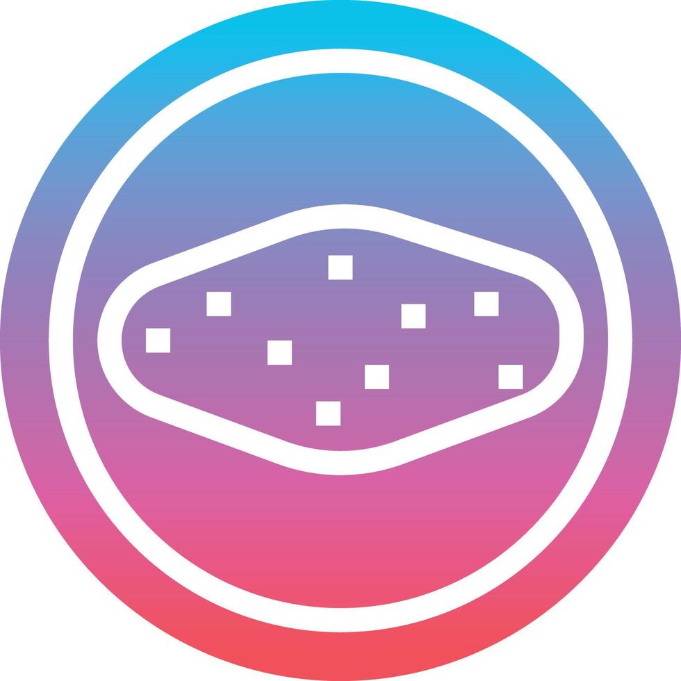 omelet food egg - gradient solid icon vector