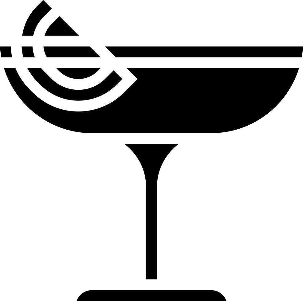 Cóctel celebración bebidas alcohólicas - icono sólido vector