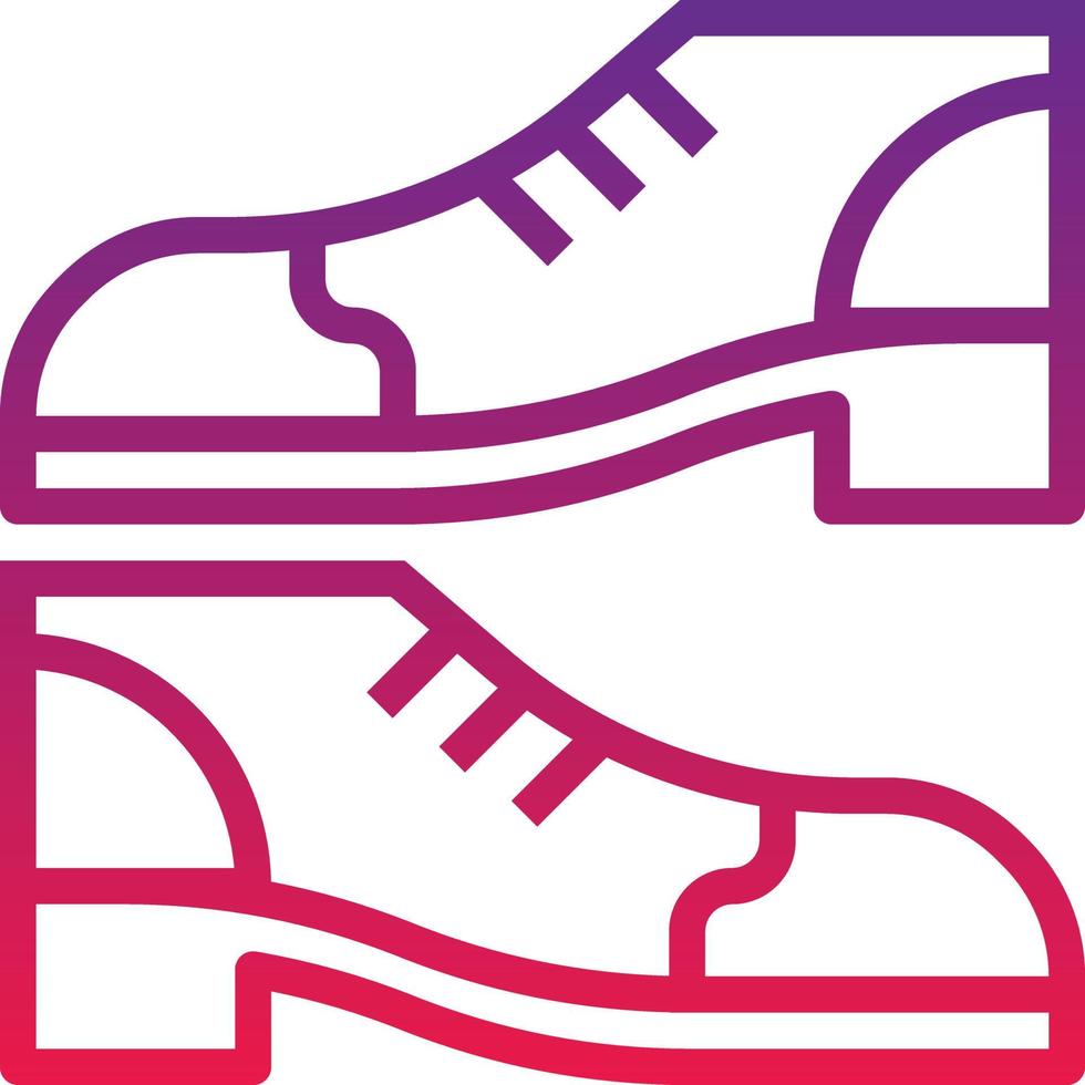 zapatos zapatos de moda ropa calzado deportivo deportes y competencia - icono degradado vector