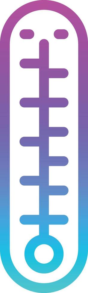 thermometer temperator hot cold - gradient icon vector