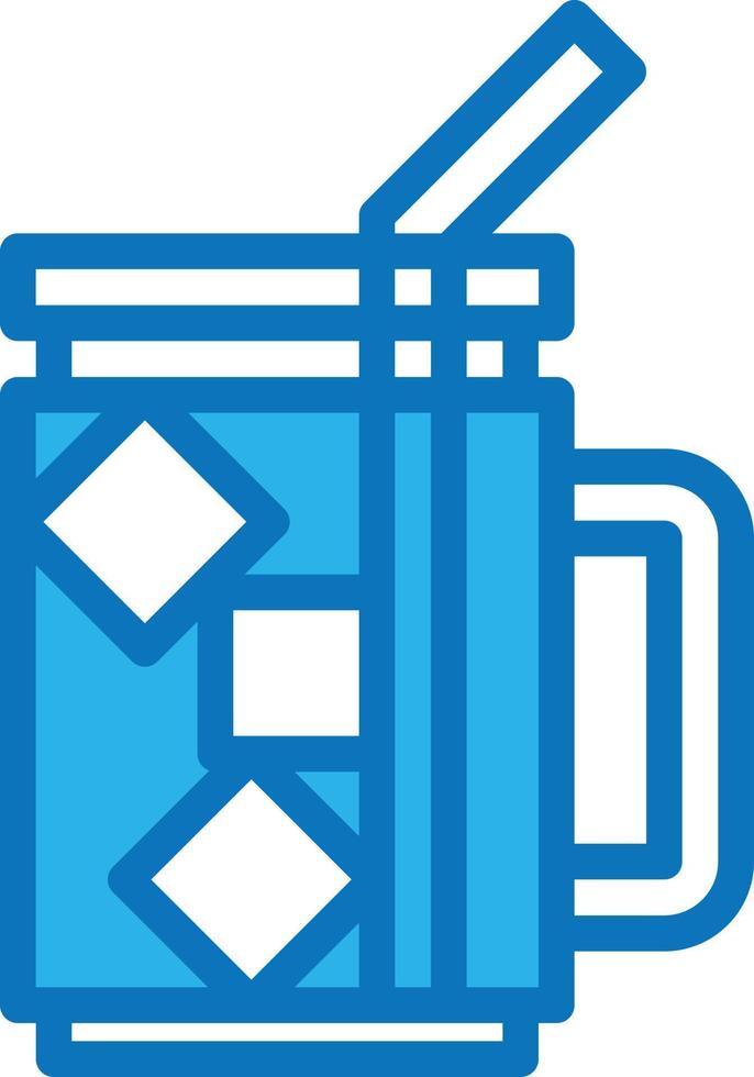 drinks water cold beverage party - blue icon vector