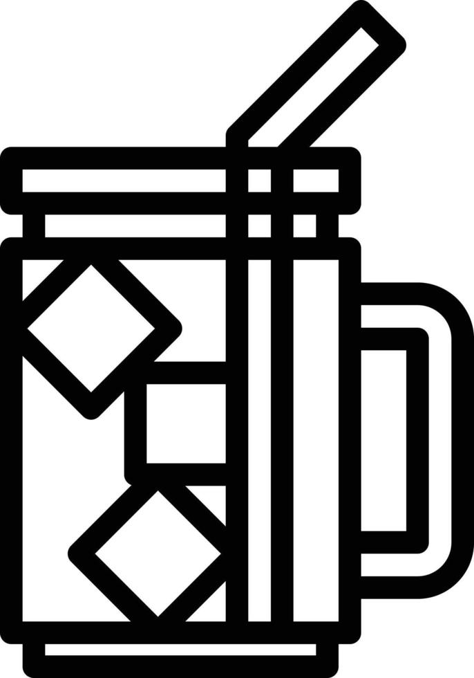 drinks water cold beverage party - outline icon vector