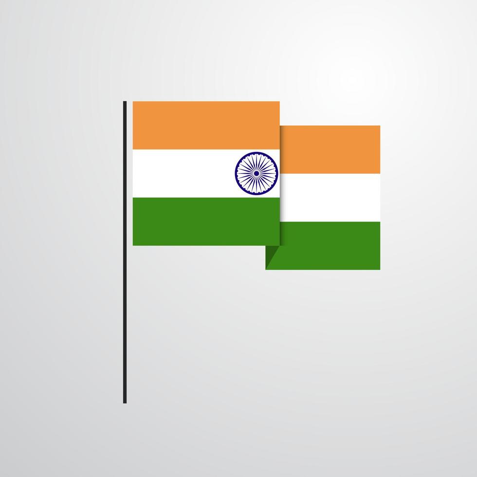 India waving Flag design vector