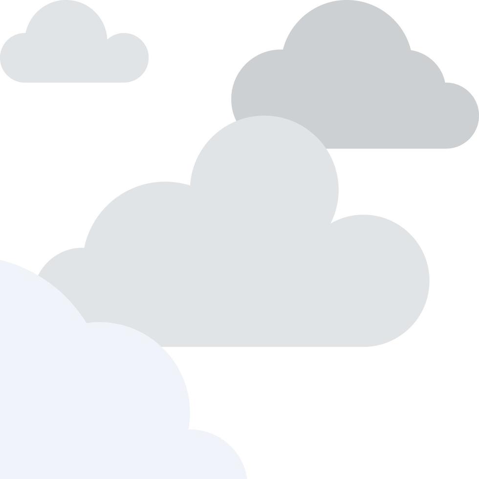 cloudy cloud sky mostly - flat icon vector