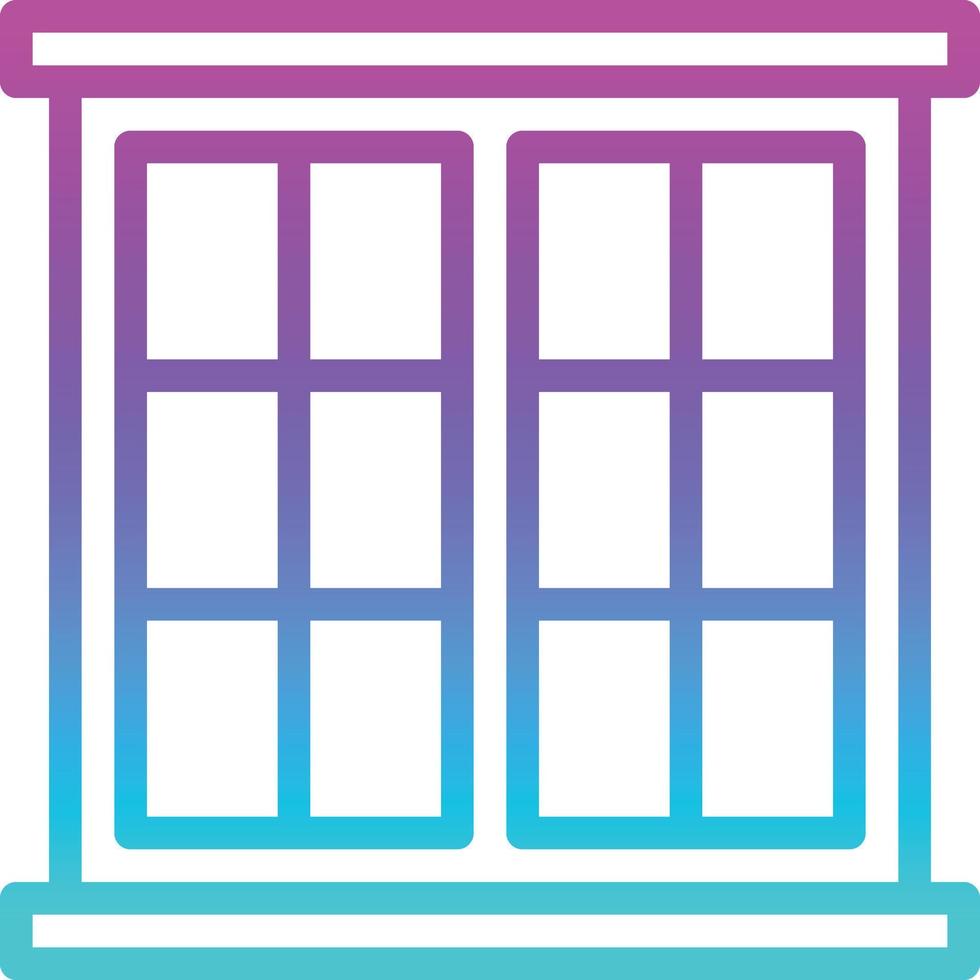 window tool build construction - gradient icon vector