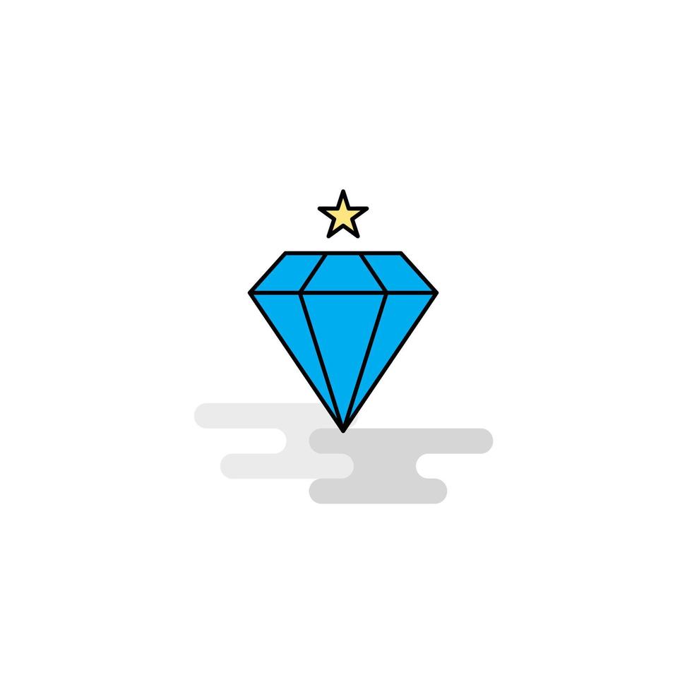 vector de icono de diamante plano
