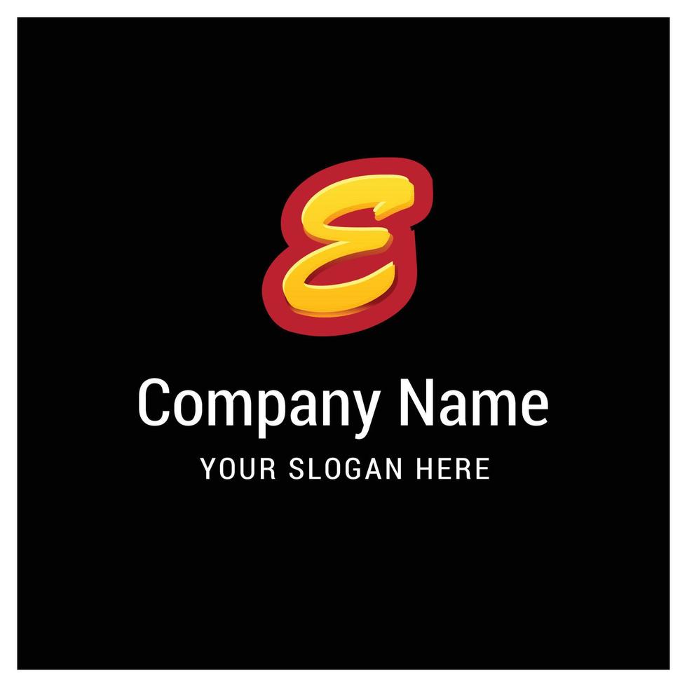 Alphabetical logo design with creative typography vector