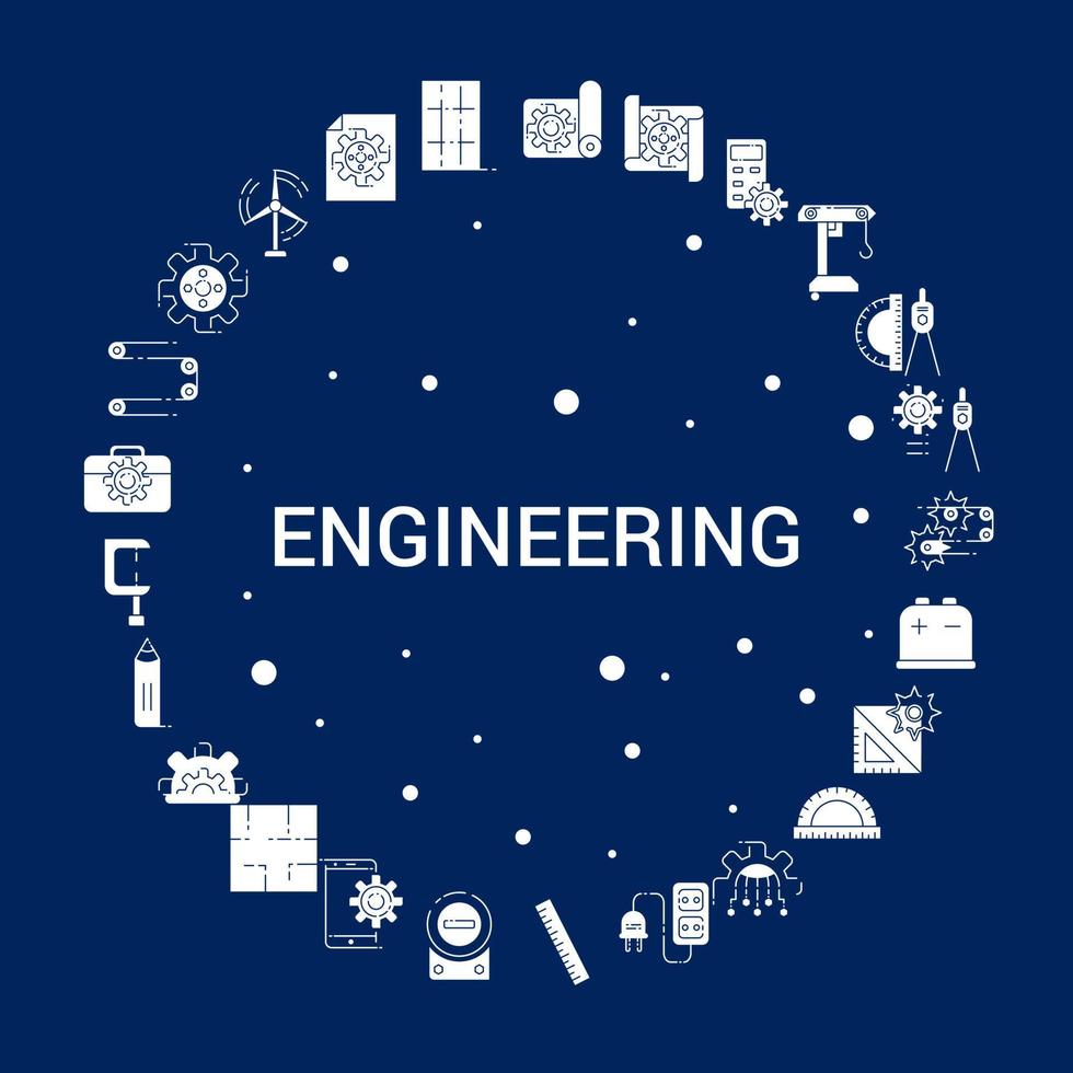 Creative Engineering icon Background vector