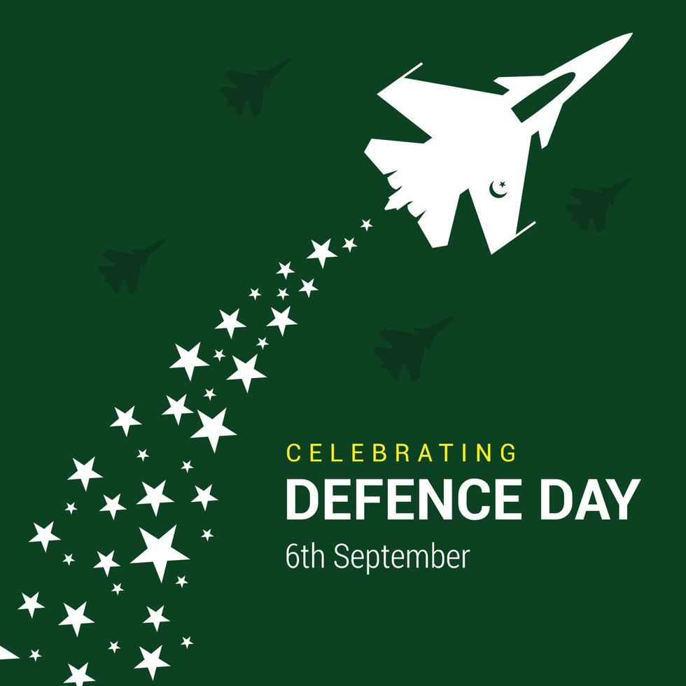 vector de diseño del día de la defensa de pakistán