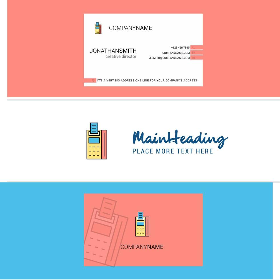 Beautiful Fax machine Logo and business card vertical Design Vector