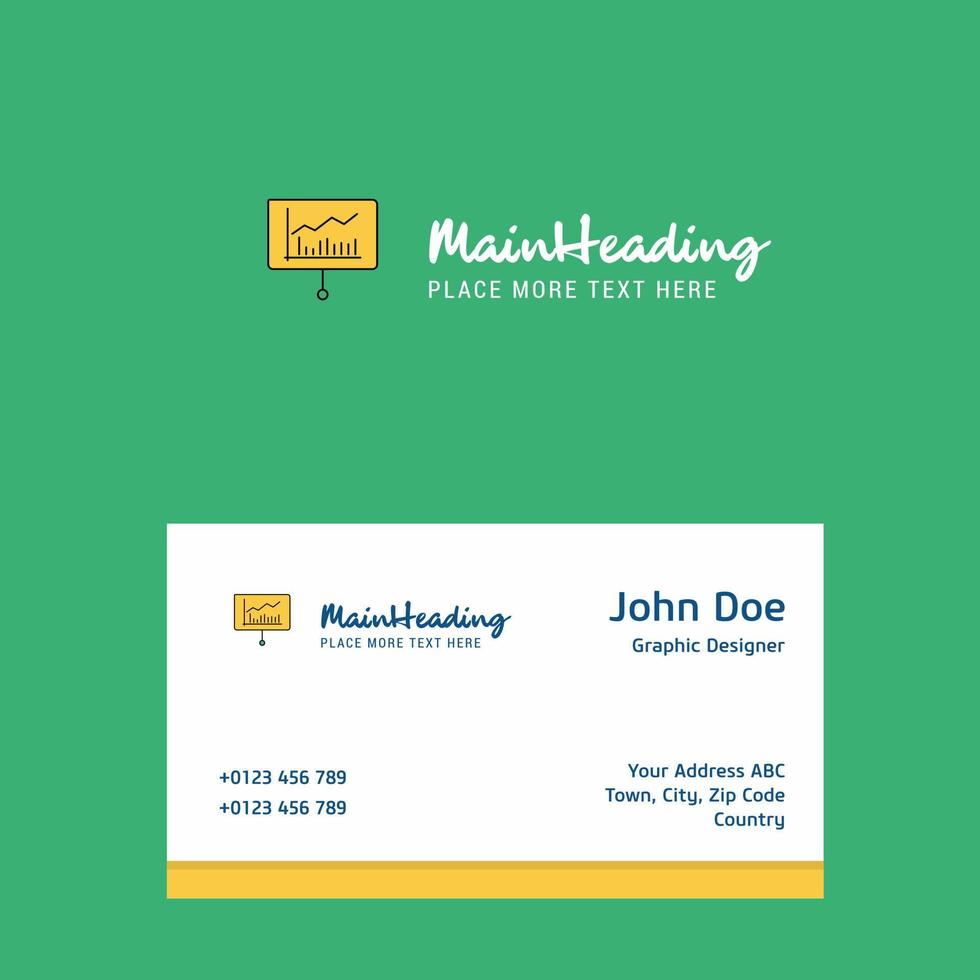 Presentation logo Design with business card template Elegant corporate identity Vector