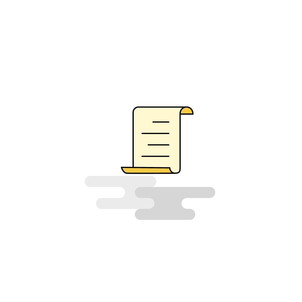 vector de icono de documento plano