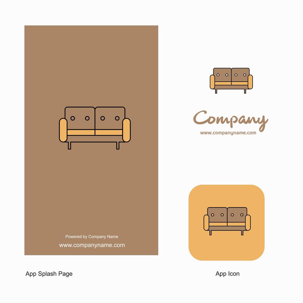 Couch Company Logo App Icon and Splash Page Design Creative Business