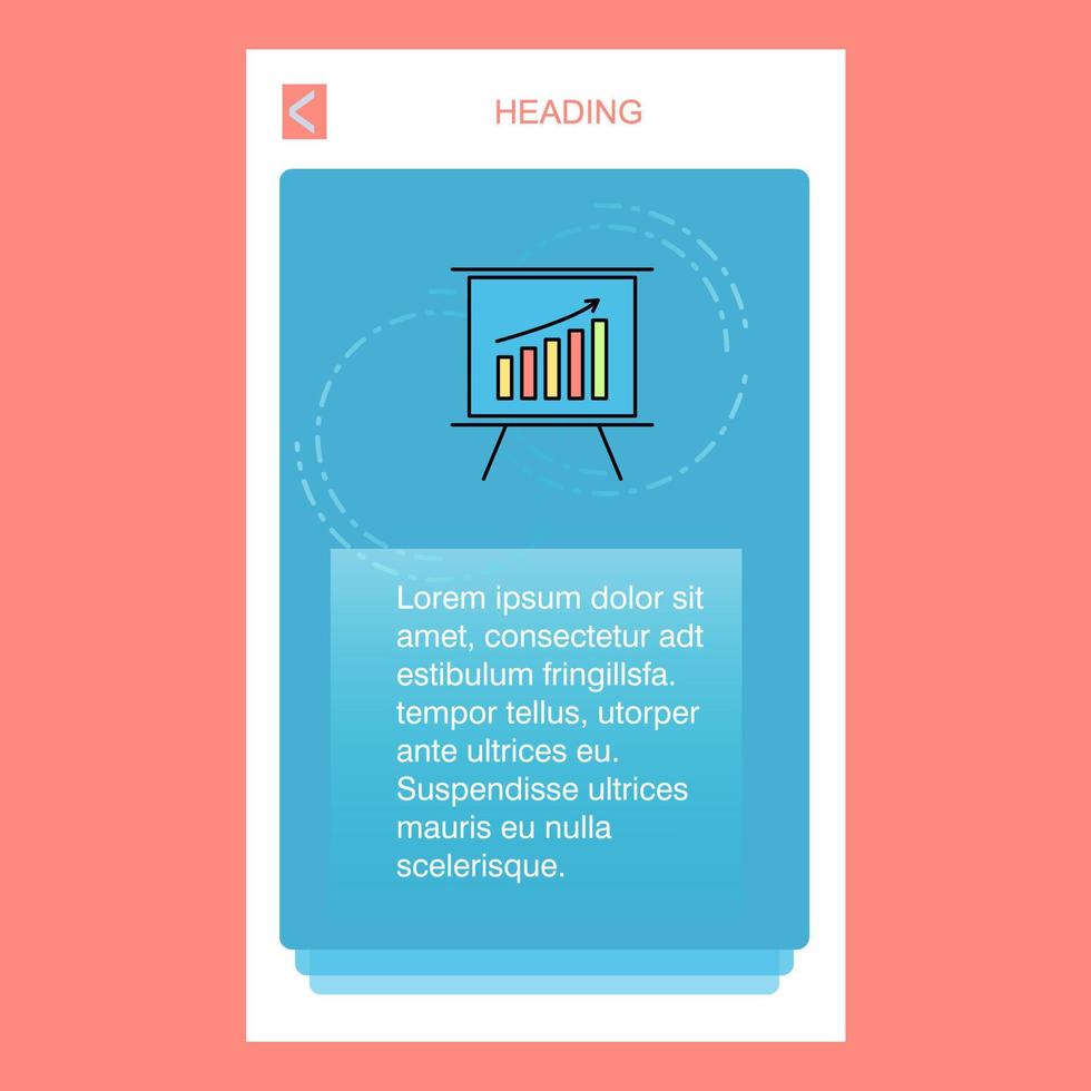 Presentation mobile vertical banner design design Vector