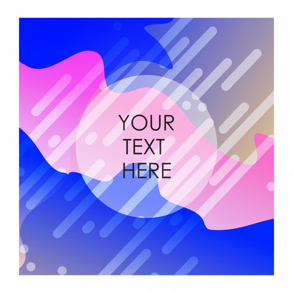 Colorful background with typography design vector