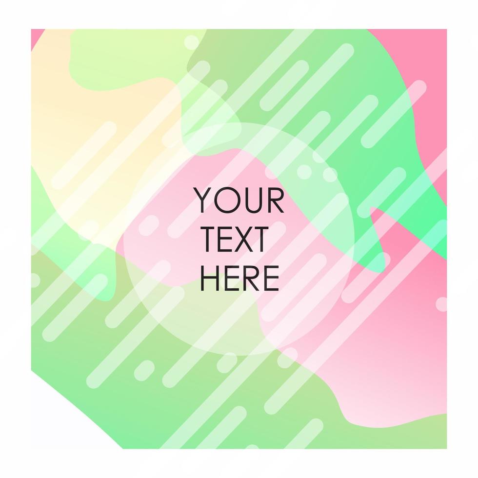 Colorful background with typography vector
