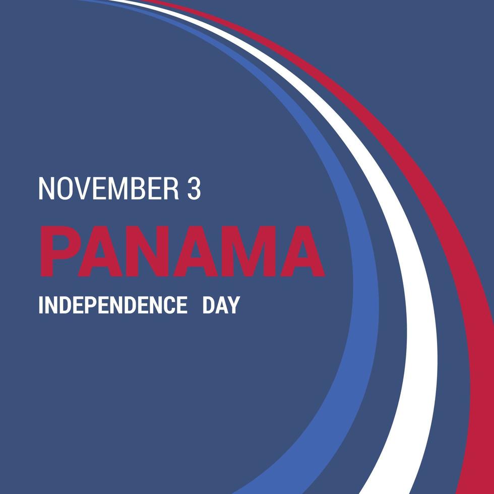 Panama Independence day design vector