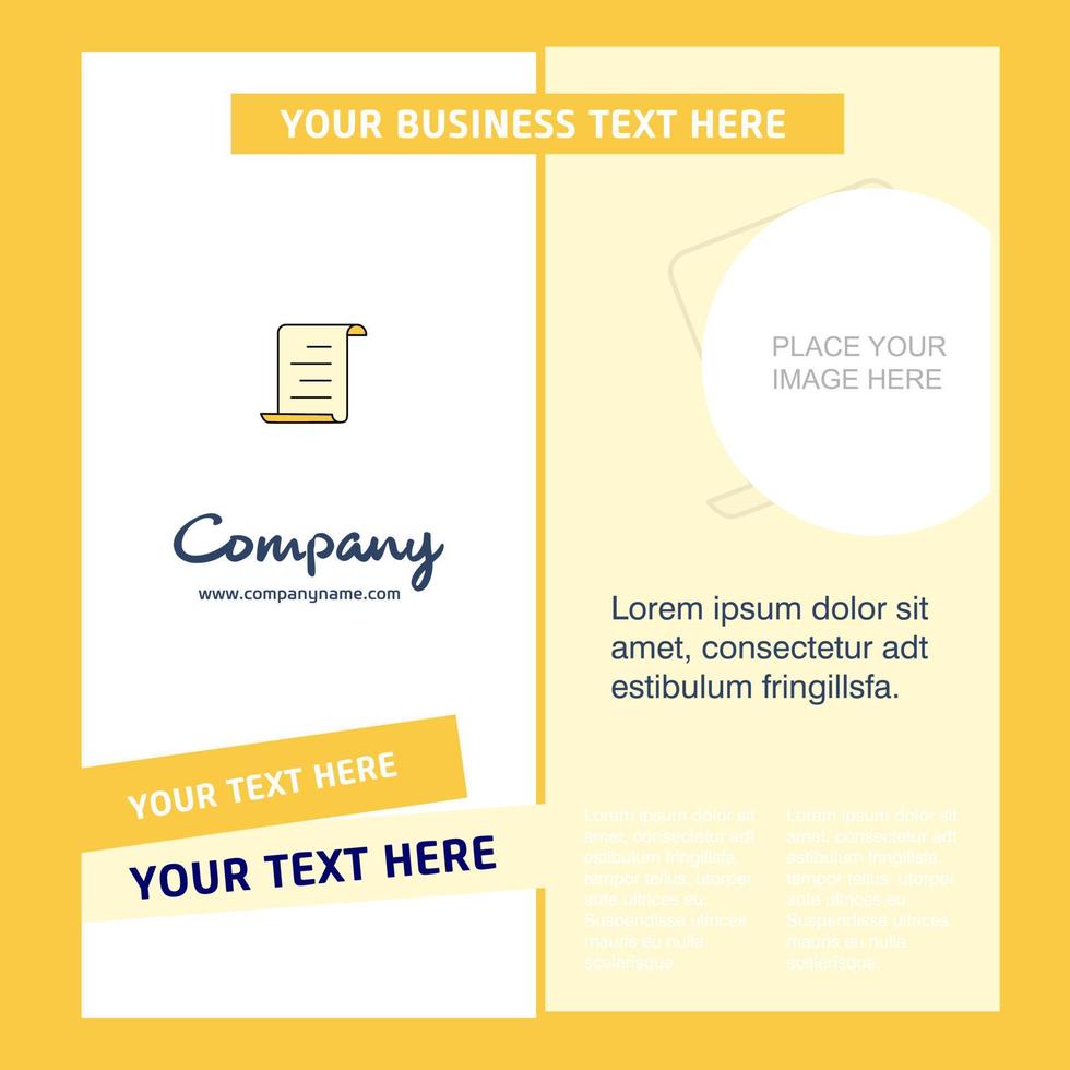 Document Company Brochure Template Vector Busienss Template