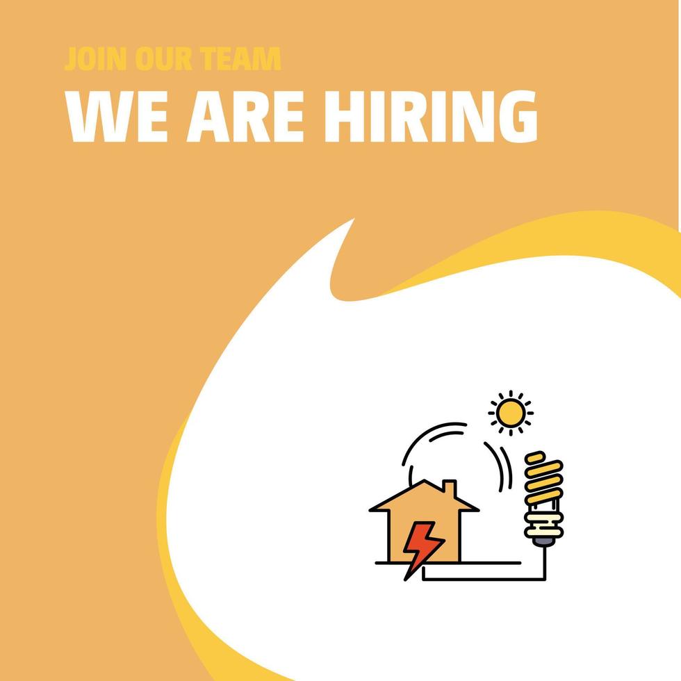 Join Our Team Busienss Company Electric power We Are Hiring Poster