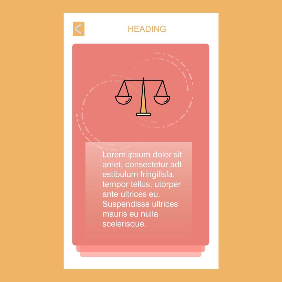 Justice mobile vertical banner design design Vector