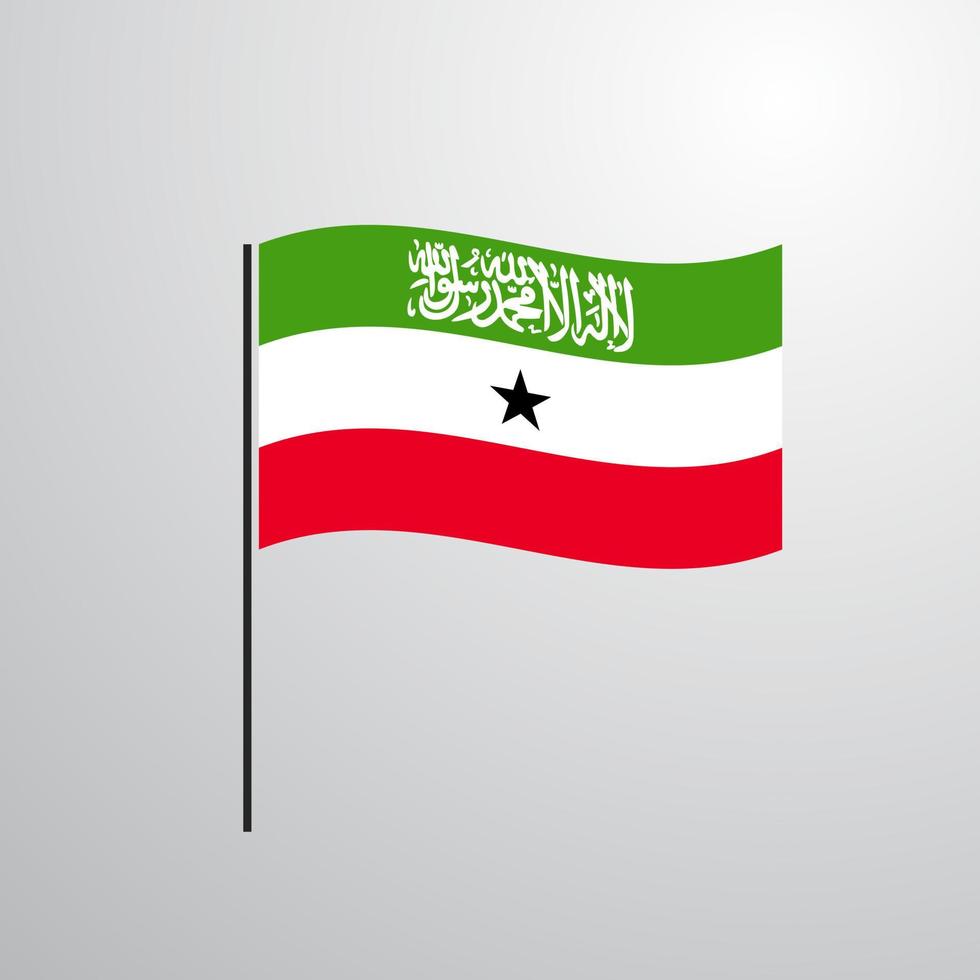 Somaliland waving Flag vector