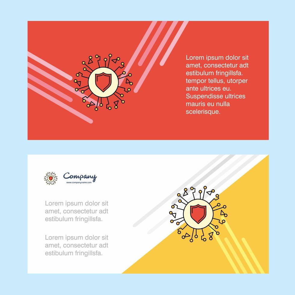 Protected processor abstract corporate business banner template horizontal advertising business banner vector