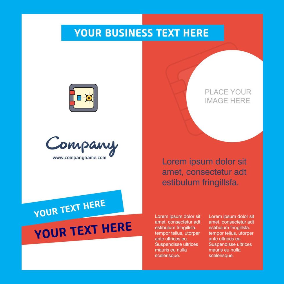 Locker Company Brochure Template Vector Busienss Template