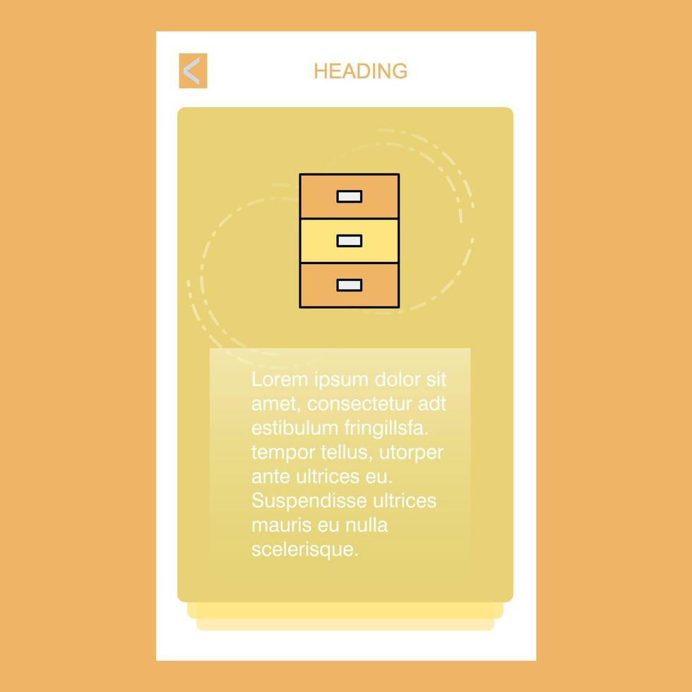 Cupboard mobile vertical banner design design Vector