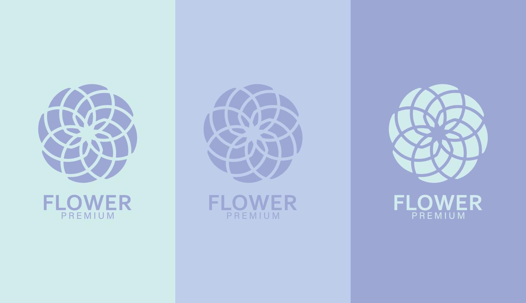 diseño de logotipo de empresa creativa flor vector