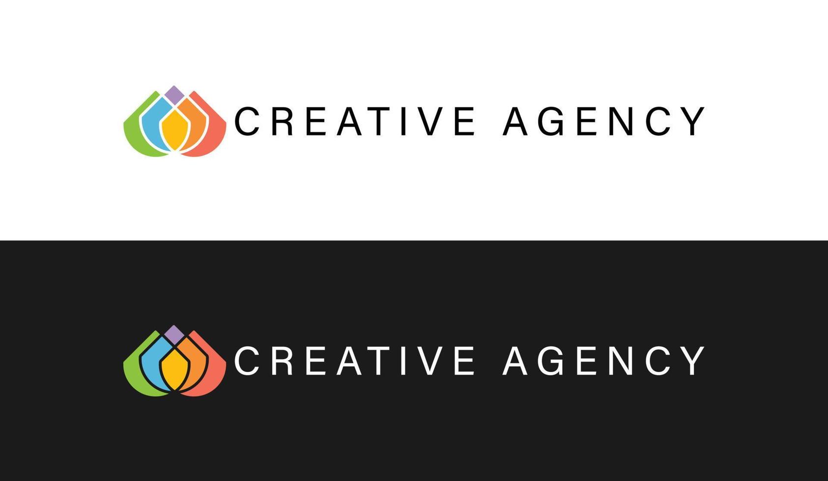 creative agency company logo vector